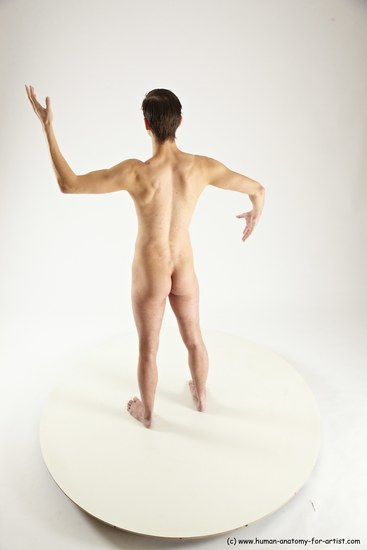 Nude Man White Standing poses - ALL Athletic Short Brown Standing poses - simple Multi angles poses Realistic