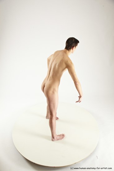 Nude Man White Standing poses - ALL Athletic Short Brown Standing poses - simple Multi angles poses Realistic