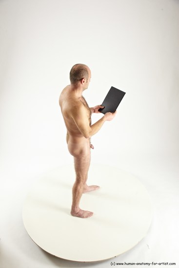 Nude Daily activities Man White Standing poses - ALL Slim Short Brown Standing poses - simple Multi angles poses Realistic