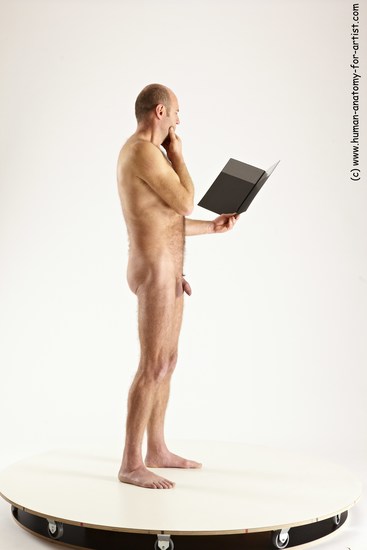 Nude Daily activities Man White Standing poses - ALL Slim Short Brown Standing poses - simple Multi angles poses Realistic