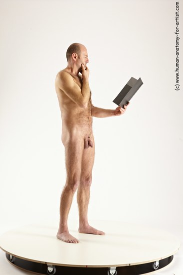 Nude Daily activities Man White Standing poses - ALL Slim Short Brown Standing poses - simple Multi angles poses Realistic