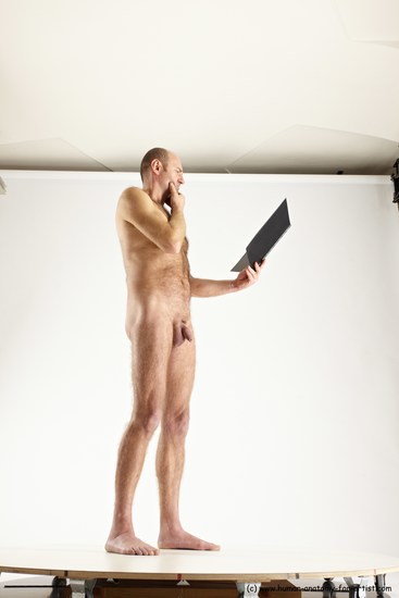 Nude Daily activities Man White Standing poses - ALL Slim Short Brown Standing poses - simple Multi angles poses Realistic