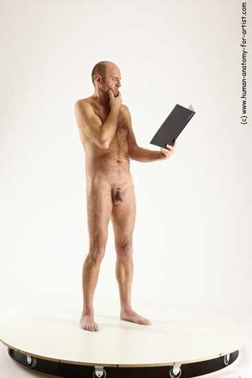 Nude Daily activities Man White Standing poses - ALL Slim Short Brown Standing poses - simple Multi angles poses Realistic