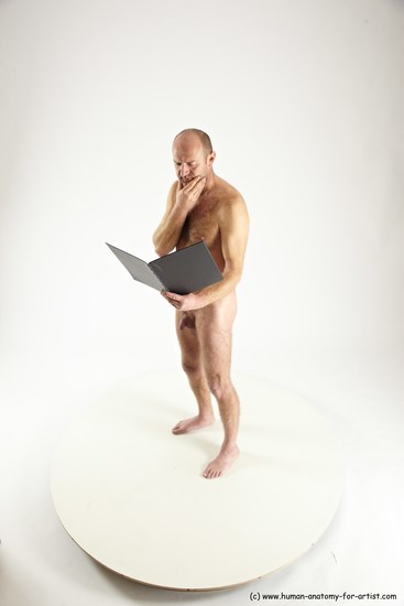 Nude Daily activities Man White Standing poses - ALL Slim Short Brown Standing poses - simple Multi angles poses Realistic