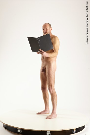 Nude Daily activities Man White Standing poses - ALL Slim Short Brown Standing poses - simple Multi angles poses Realistic