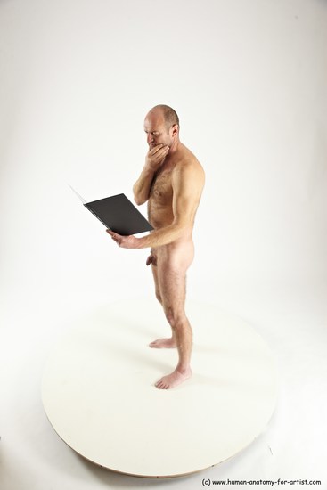 Nude Daily activities Man White Standing poses - ALL Slim Short Brown Standing poses - simple Multi angles poses Realistic