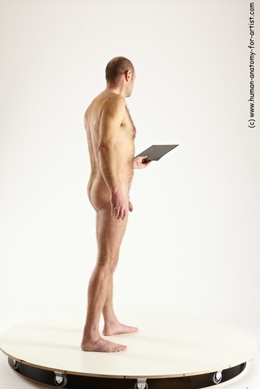 Nude Daily activities Man White Standing poses - ALL Slim Short Brown Standing poses - simple Multi angles poses Realistic