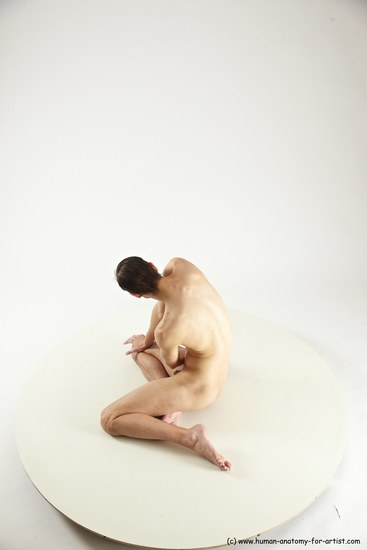 Nude Man White Sitting poses - simple Athletic Short Brown Sitting poses - ALL Multi angles poses Realistic