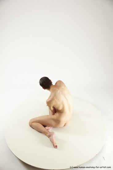 Nude Man White Sitting poses - simple Athletic Short Brown Sitting poses - ALL Multi angles poses Realistic