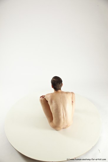 Nude Man White Sitting poses - simple Athletic Short Brown Sitting poses - ALL Multi angles poses Realistic