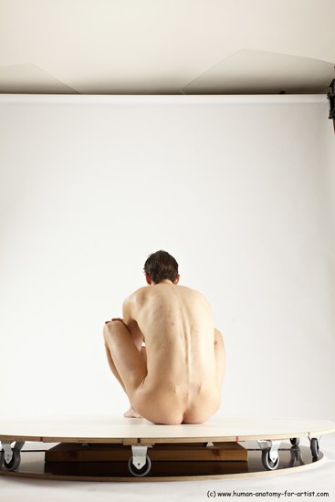 Nude Man White Sitting poses - simple Athletic Short Brown Sitting poses - ALL Multi angles poses Realistic