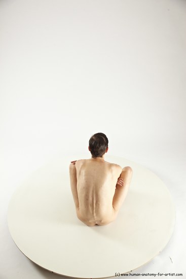 Nude Man White Sitting poses - simple Athletic Short Brown Sitting poses - ALL Multi angles poses Realistic