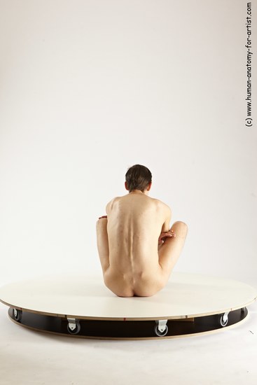 Nude Man White Sitting poses - simple Athletic Short Brown Sitting poses - ALL Multi angles poses Realistic