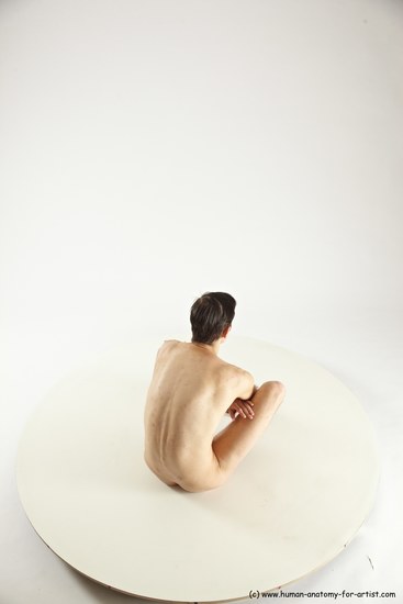 Nude Man White Sitting poses - simple Athletic Short Brown Sitting poses - ALL Multi angles poses Realistic