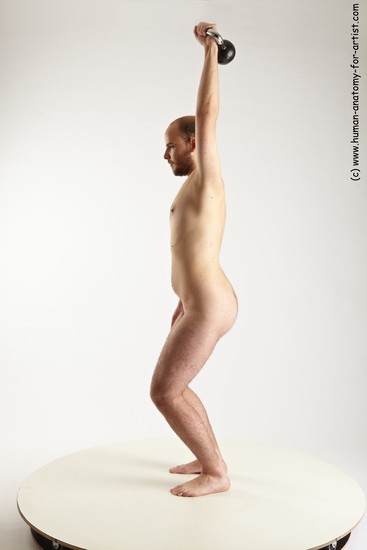 Nude Man White Standing poses - ALL Average Short Brown Standing poses - simple Realistic