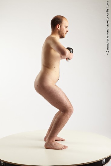 Nude Man White Standing poses - ALL Average Short Brown Standing poses - simple Realistic