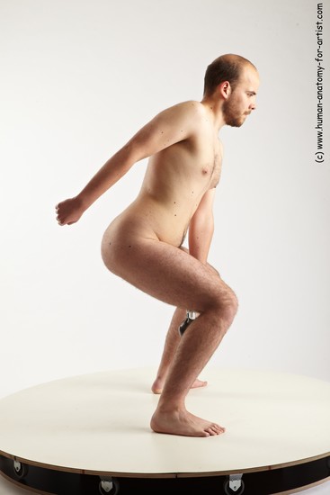 Nude Man White Standing poses - ALL Average Short Brown Standing poses - simple Realistic