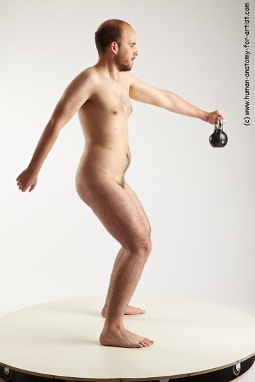 Nude Man White Standing poses - ALL Average Short Brown Standing poses - simple Realistic