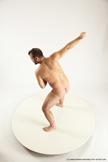 Nude Man White Standing poses - ALL Average Short Brown Standing poses - simple Multi angles poses Realistic