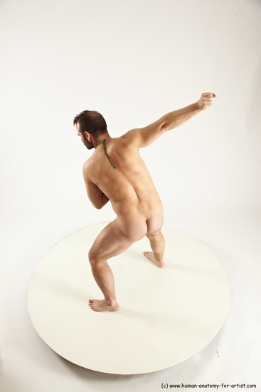 Nude Man White Standing poses - ALL Average Short Brown Standing poses - simple Multi angles poses Realistic