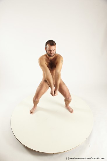 Nude Man White Standing poses - ALL Average Short Brown Standing poses - simple Multi angles poses Realistic