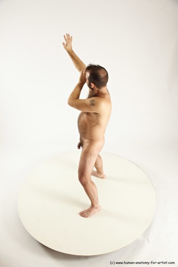 Nude Man White Standing poses - ALL Average Short Brown Standing poses - simple Multi angles poses Realistic