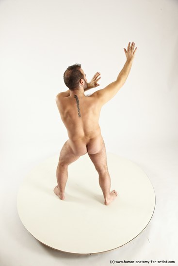 Nude Man White Standing poses - ALL Average Short Brown Standing poses - simple Multi angles poses Realistic