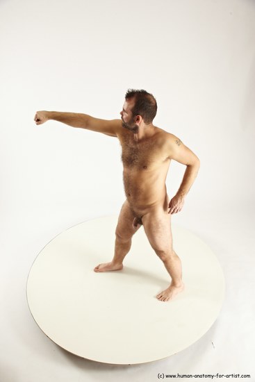 Nude Man White Standing poses - ALL Average Short Brown Standing poses - simple Multi angles poses Realistic