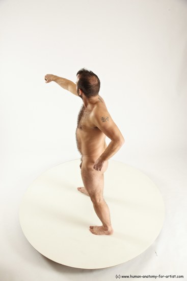 Nude Man White Standing poses - ALL Average Short Brown Standing poses - simple Multi angles poses Realistic