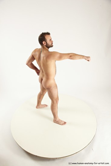 Nude Man White Standing poses - ALL Average Short Brown Standing poses - simple Multi angles poses Realistic