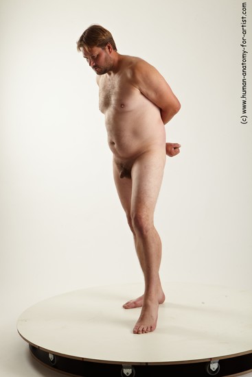 Nude Man White Standing poses - ALL Average Short Blond Standing poses - simple Realistic