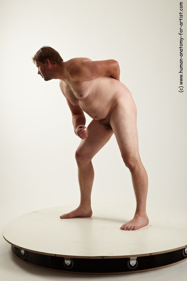 Nude Man White Standing poses - ALL Average Short Blond Standing poses - simple Realistic