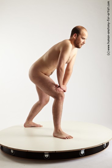 Nude Man White Standing poses - ALL Average Short Brown Standing poses - simple Realistic