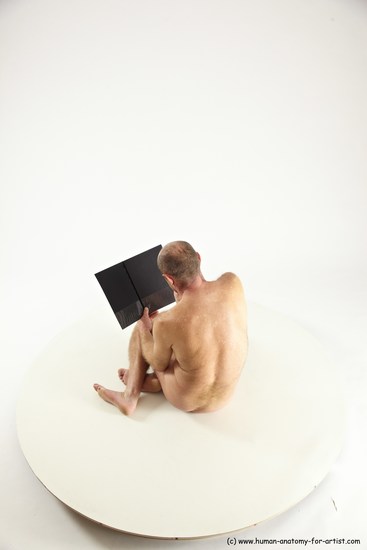 Nude Daily activities Man White Sitting poses - simple Slim Short Brown Sitting poses - ALL Multi angles poses Realistic