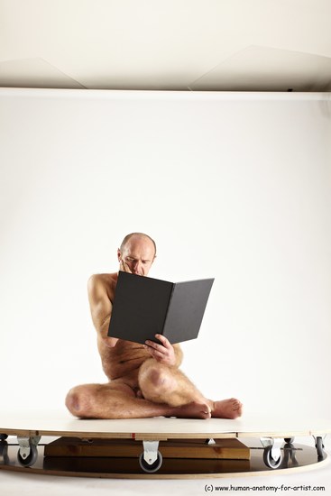 Nude Daily activities Man White Sitting poses - simple Slim Short Brown Sitting poses - ALL Multi angles poses Realistic