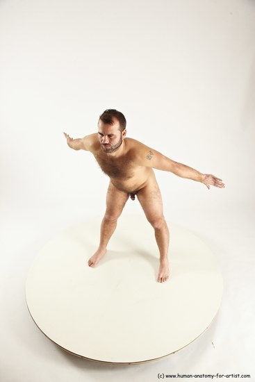 Nude Man White Standing poses - ALL Average Short Brown Standing poses - simple Multi angles poses Realistic