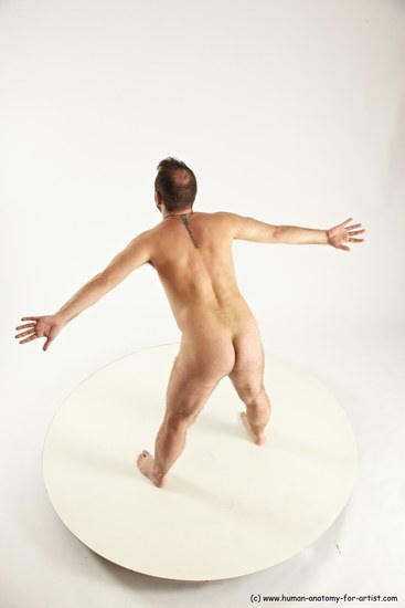 Nude Man White Standing poses - ALL Average Short Brown Standing poses - simple Multi angles poses Realistic