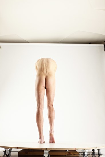 Nude Man White Standing poses - ALL Athletic Short Brown Standing poses - simple Multi angles poses Realistic