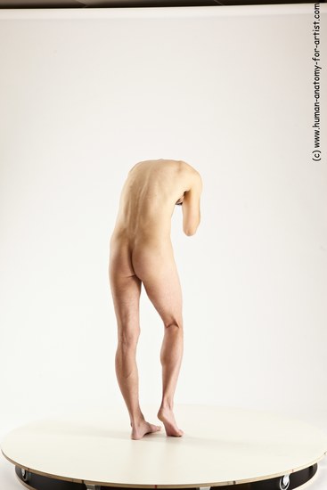 Nude Man White Standing poses - ALL Athletic Short Brown Standing poses - simple Multi angles poses Realistic