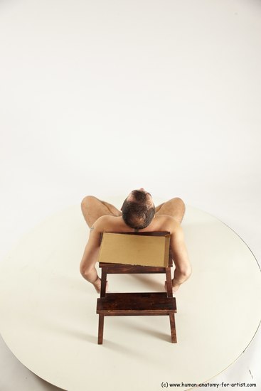 Nude Man White Sitting poses - simple Average Short Brown Sitting poses - ALL Multi angles poses Realistic