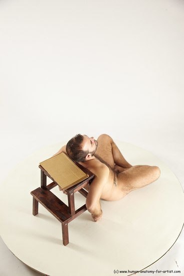 Nude Man White Sitting poses - simple Average Short Brown Sitting poses - ALL Multi angles poses Realistic