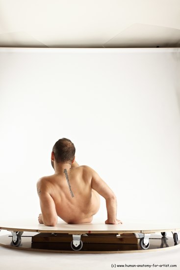 Nude Man White Laying poses - ALL Average Short Brown Laying poses - on side Multi angles poses Realistic