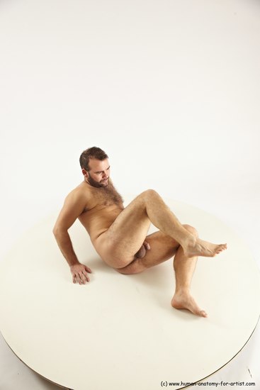 Nude Man White Laying poses - ALL Average Short Brown Laying poses - on side Multi angles poses Realistic