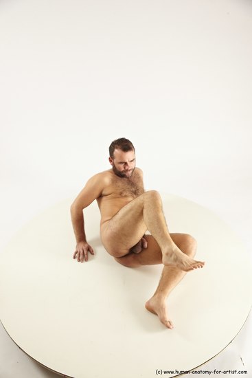 Nude Man White Laying poses - ALL Average Short Brown Laying poses - on side Multi angles poses Realistic