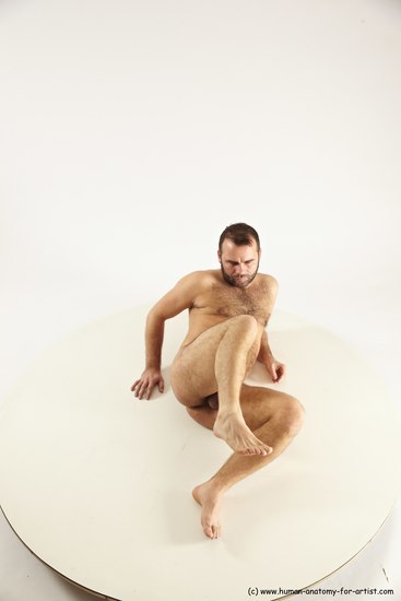 Nude Man White Laying poses - ALL Average Short Brown Laying poses - on side Multi angles poses Realistic