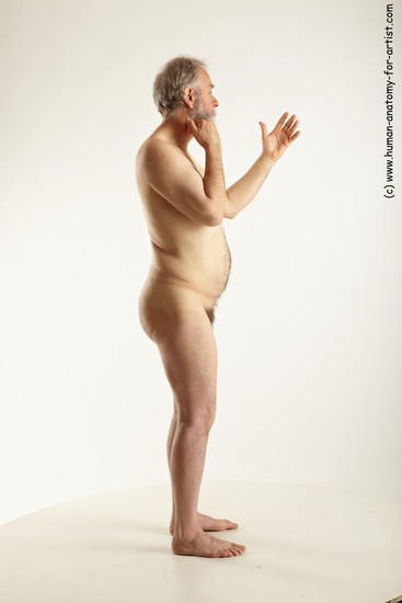 Nude Man White Standing poses - ALL Average Short Grey Standing poses - simple Realistic