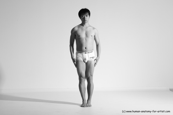 Underwear Martial art Man Asian Moving poses Average Short Black Dynamic poses Academic