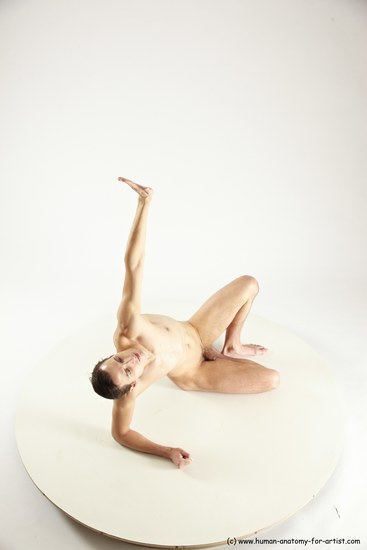 Nude Man White Sitting poses - simple Athletic Short Brown Sitting poses - ALL Multi angles poses Realistic