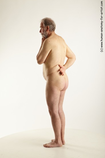 Nude Man White Standing poses - ALL Average Short Grey Standing poses - simple Realistic