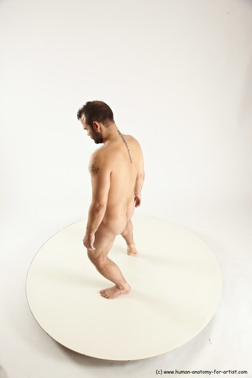 Nude Man White Standing poses - ALL Average Short Brown Standing poses - simple Multi angles poses Realistic